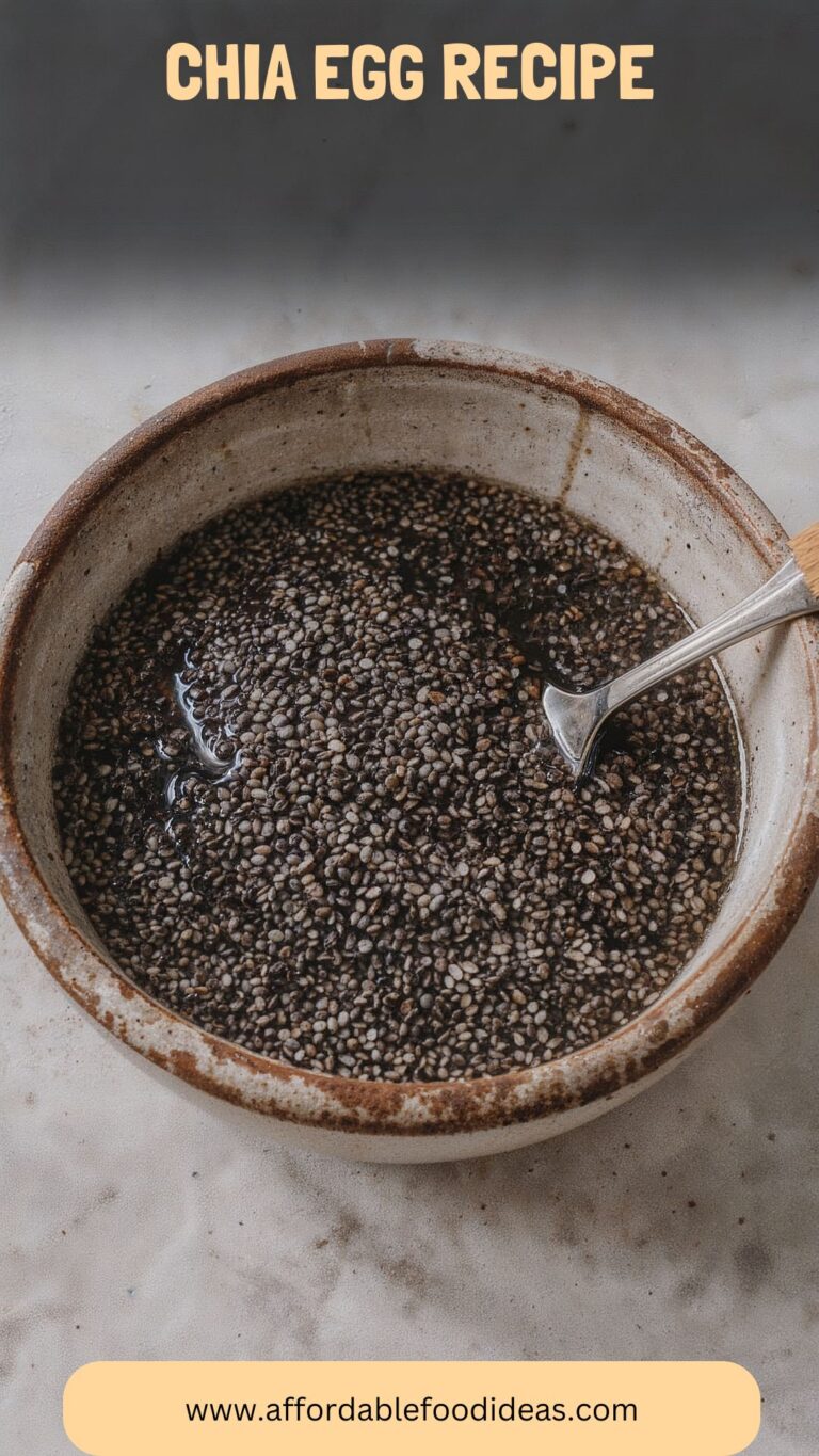 Chia Egg Recipe – Affordable Food Ideas
