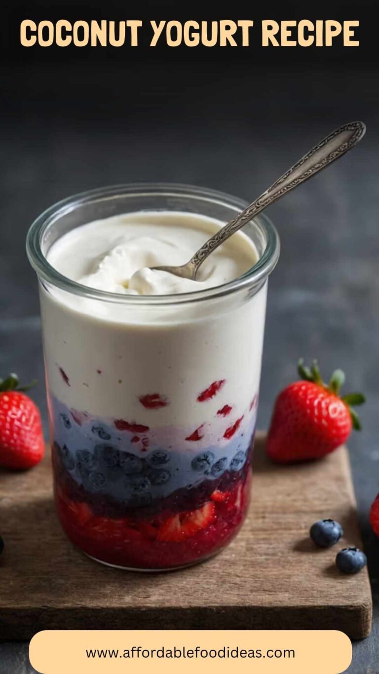 Coconut Yogurt Recipe – Affordable Food Ideas