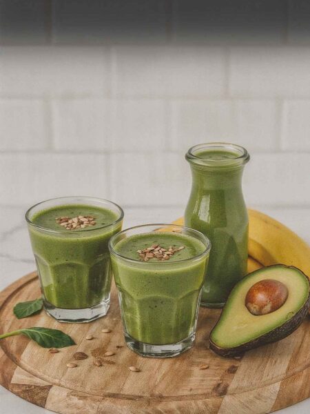 Creamy Avocado Banana Green Smoothie
