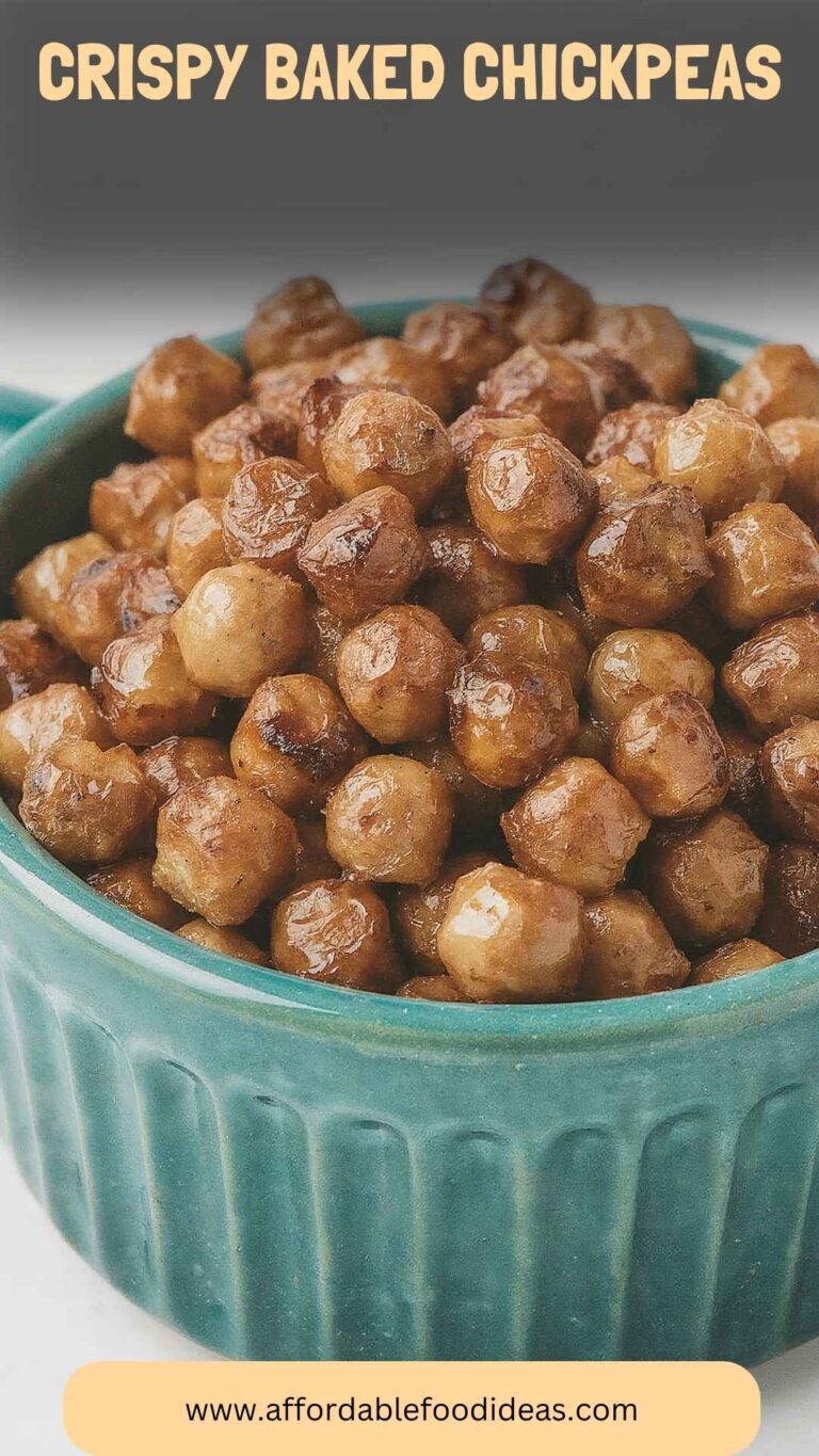 Crispy Baked Chickpeas – Affordable Food Ideas