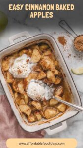 Easy Cinnamon Baked Apples – Affordable Food Ideas