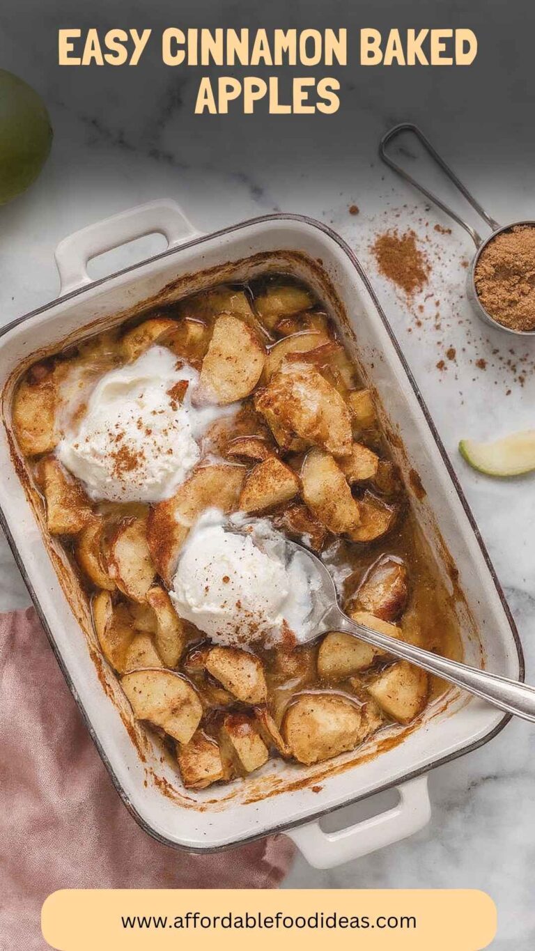 Easy Cinnamon Baked Apples – Affordable Food Ideas
