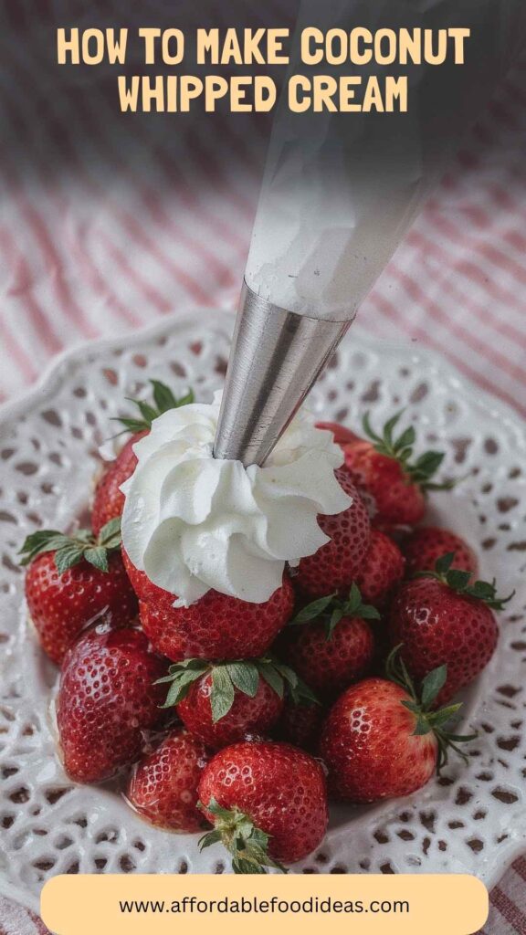 How to Make Coconut Whipped Cream