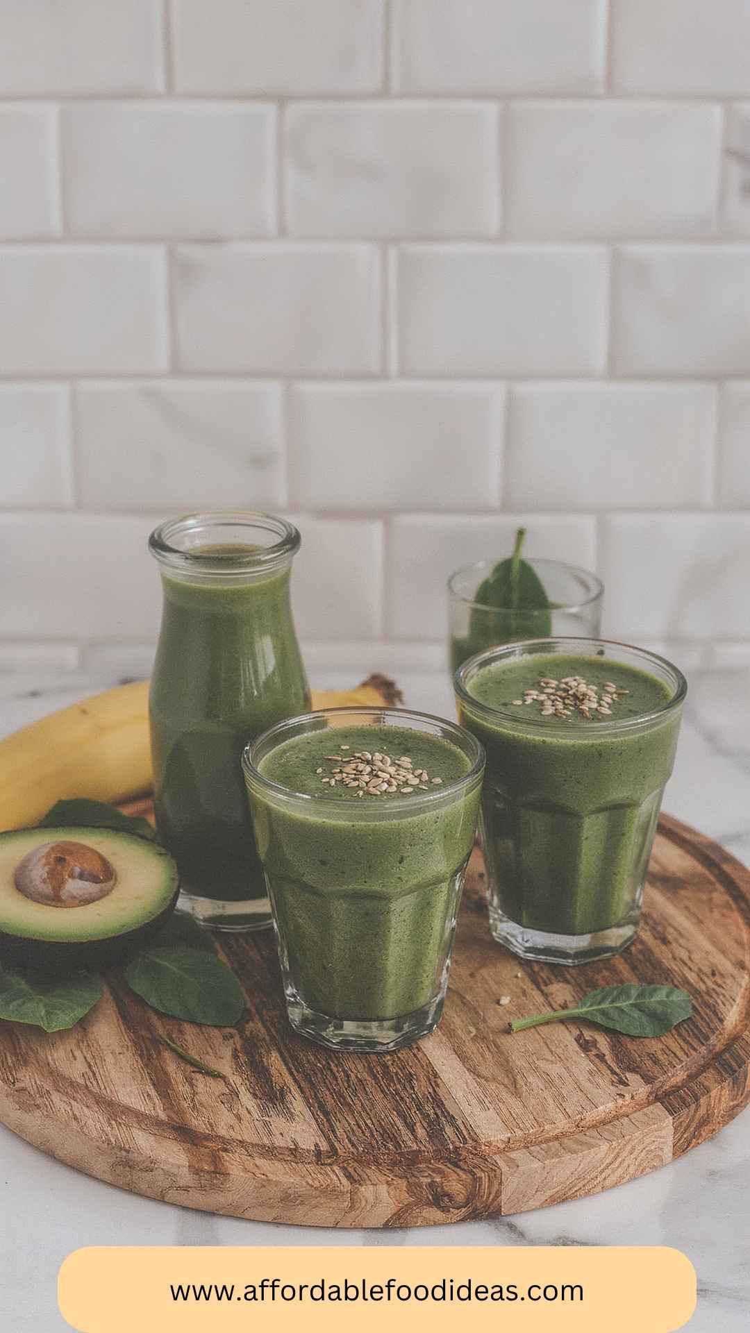 How to Make Creamy Avocado Banana Green Smoothie