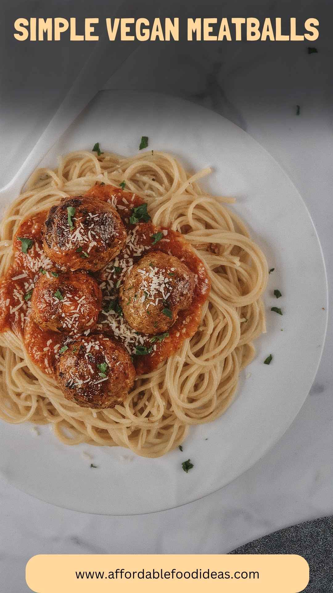Simple Vegan Meatballs