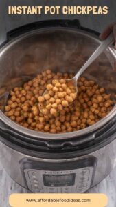 Instant Pot Chickpeas – Affordable Food Ideas