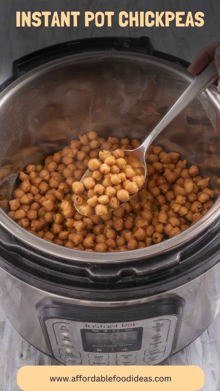 Instant Pot Chickpeas – Affordable Food Ideas
