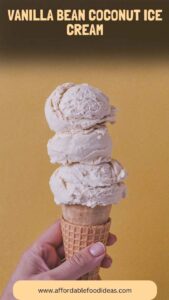 Vanilla Bean Coconut Ice Cream – Affordable Food Ideas
