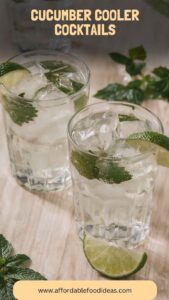 Cucumber Cooler Cocktails – Affordable Food Ideas