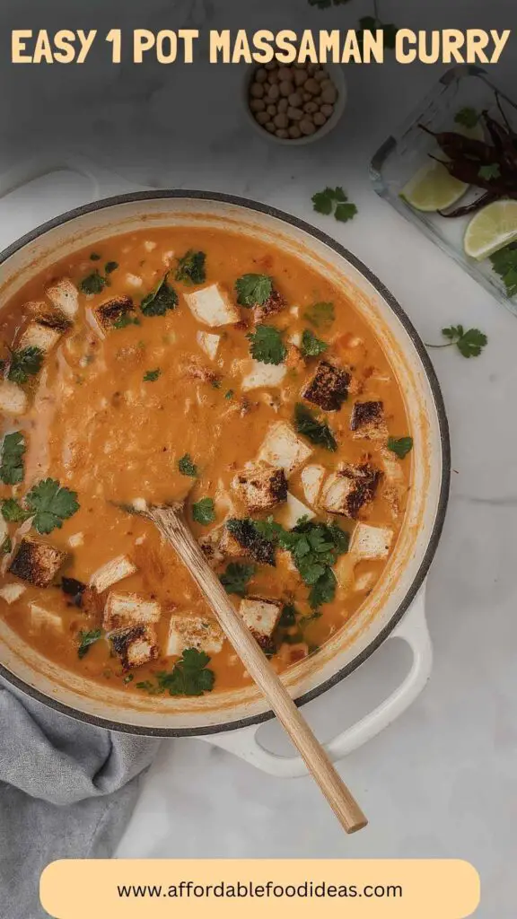 Easy 1 Pot Massaman Curry