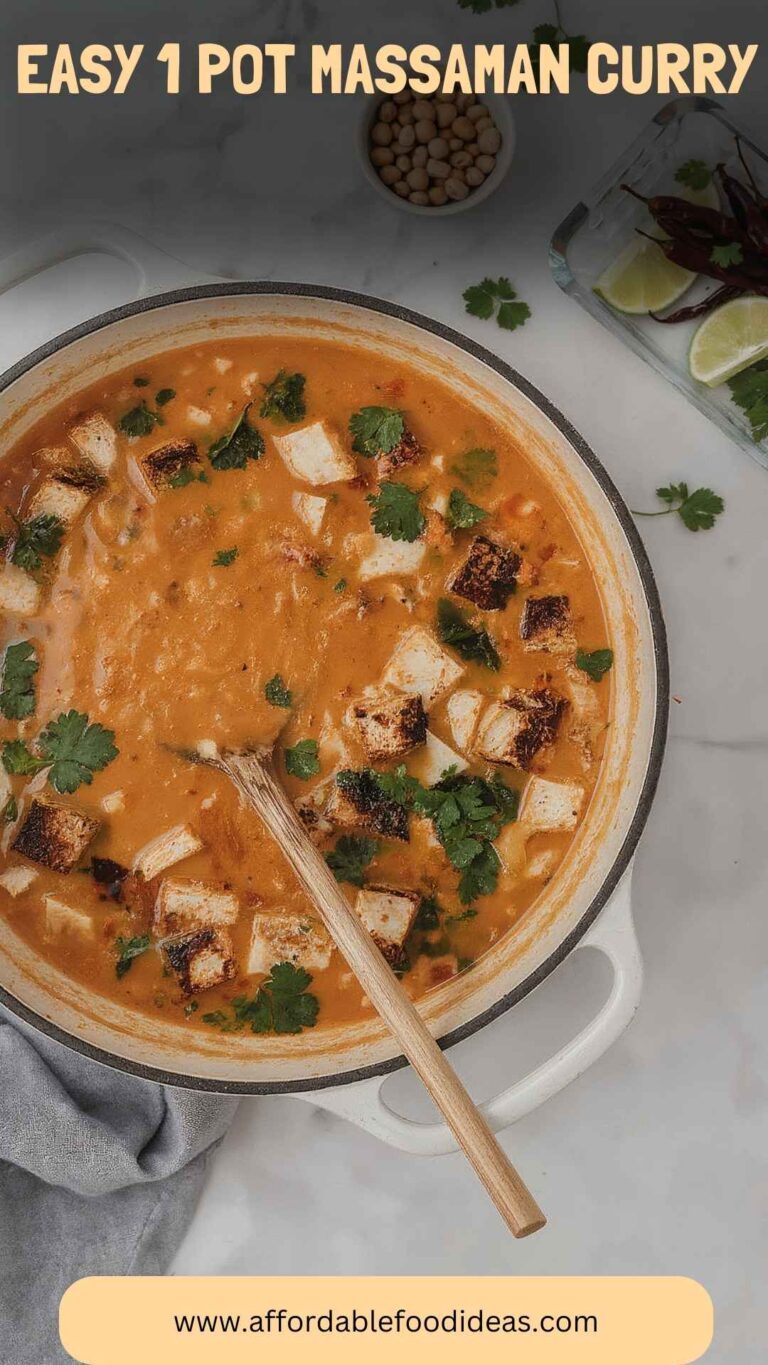 Easy 1 Pot Massaman Curry – Affordable Food Ideas