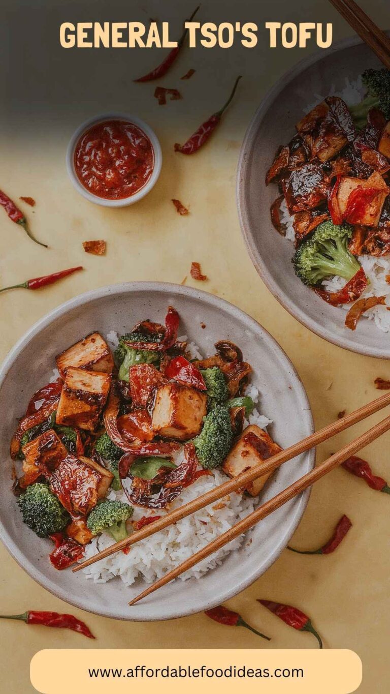 General Tso’s Tofu – Affordable Food Ideas