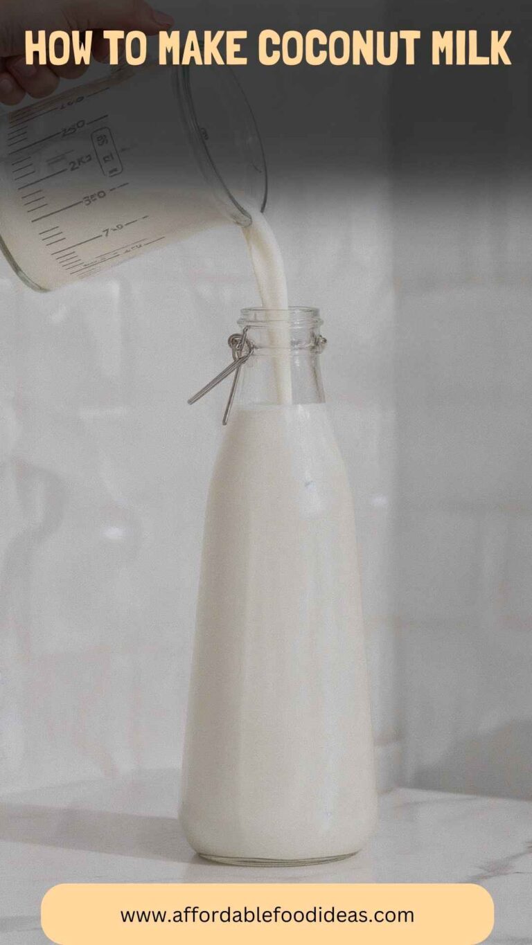 How to Make Coconut Milk – Affordable Food Ideas