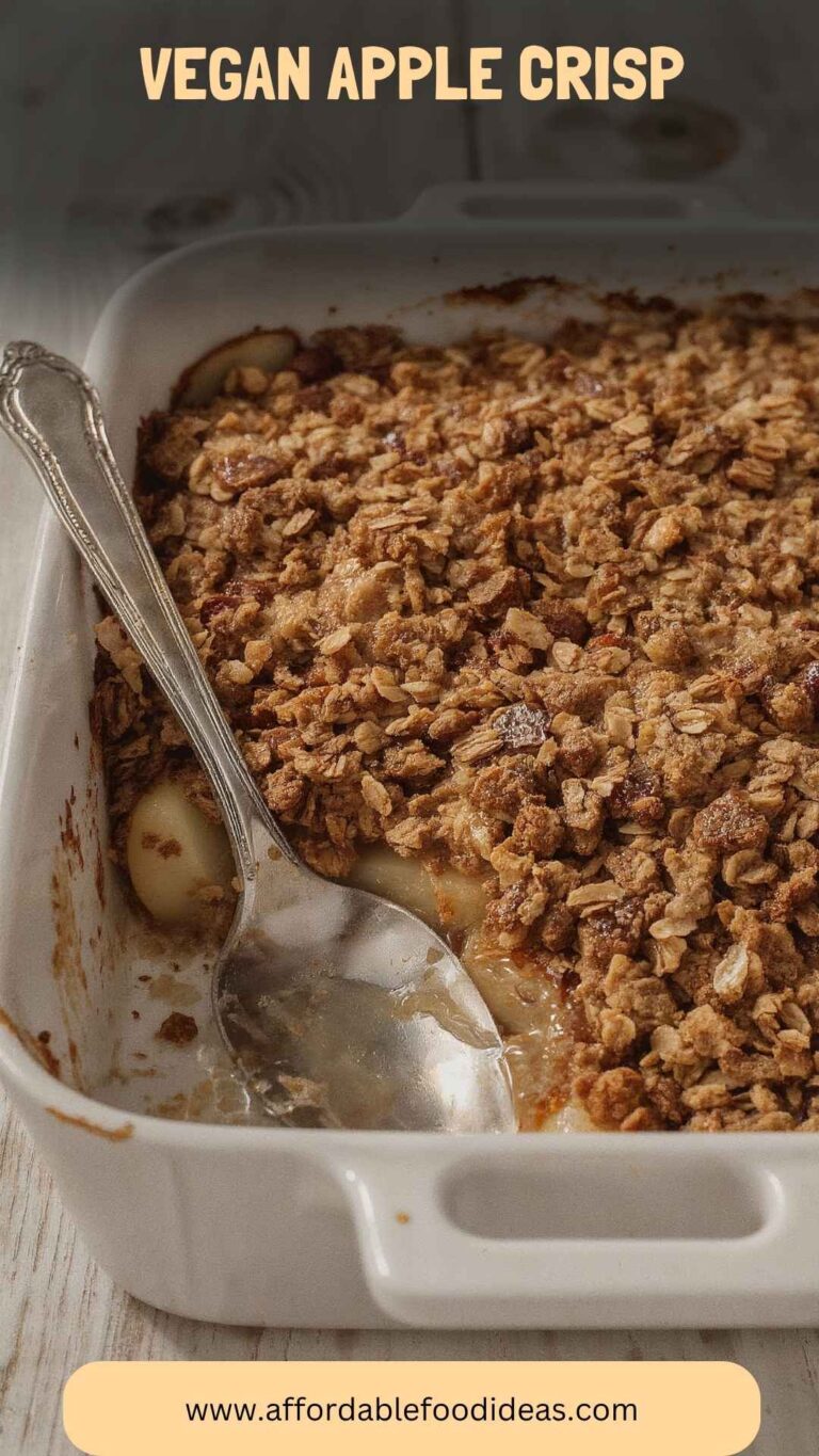 Vegan Apple Crisp – Affordable Food Ideas