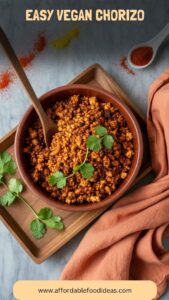 Easy Vegan Chorizo – Affordable Food Ideas
