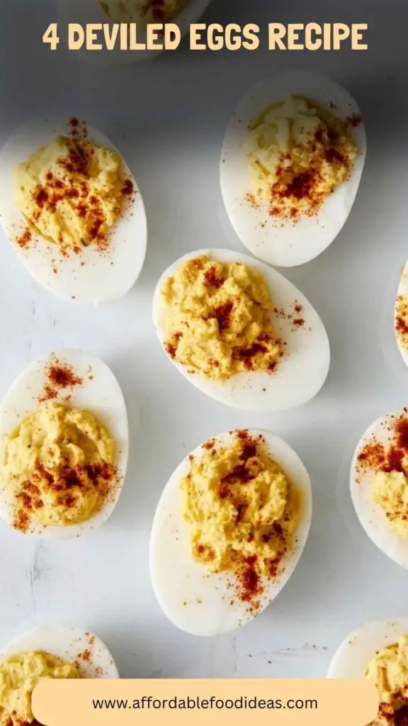 4 Deviled Eggs Recipe