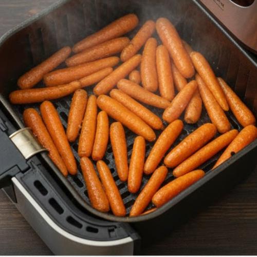 Step 2: Air Frying the Sweet Carrots