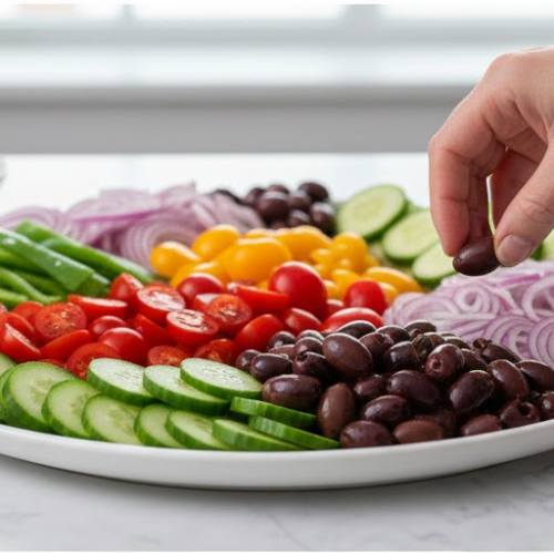 Step 4: Add the Feta & Dressing Step 4: Add the Feta & Dressing