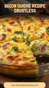 Bacon Quiche Recipe Crustless – Affordable Food Ideas