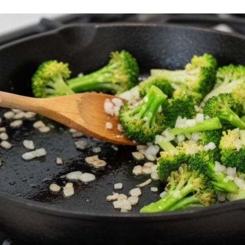 Step 3: Sauté the Broccoli and Onions Step 3: Sauté the Broccoli and Onions