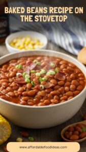 Baked Beans Recipe on the Stovetop – Affordable Food Ideas