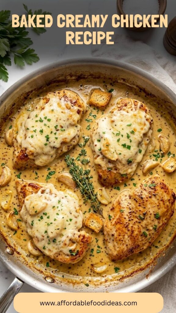 Baked Creamy Chicken Recipe Baked Creamy Chicken Recipe