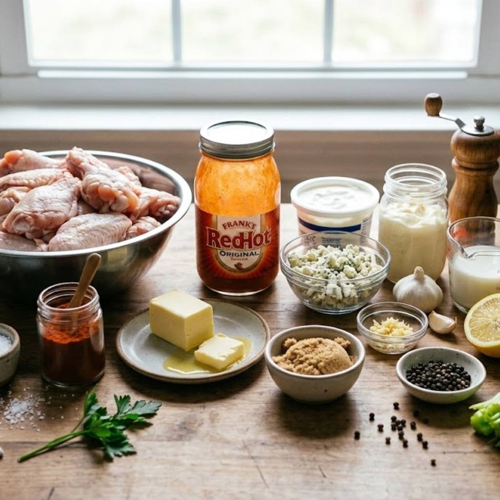 Ingredients You'll Need To Make This Buffalo Wings Recipe
