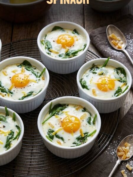 Baked Eggs Recipe Spinach