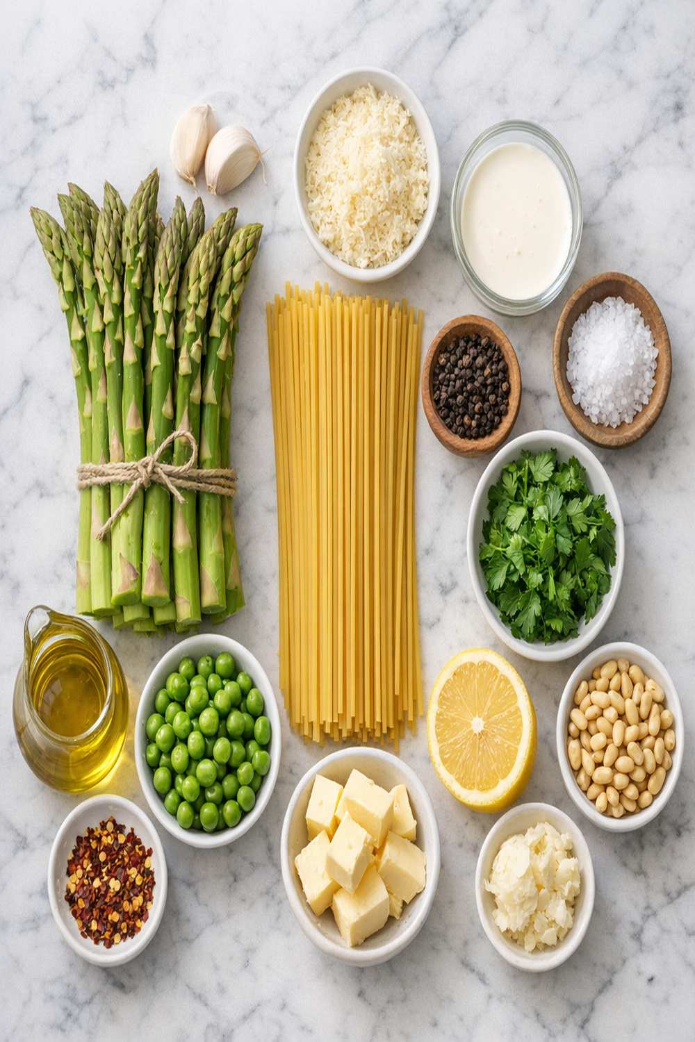 Asparagus Pasta Recipe ingredients