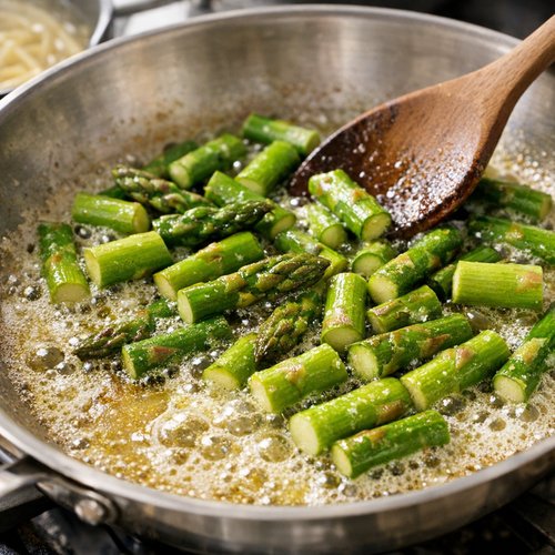 Step 3: Sauté the Asparagus While Pasta Cooks