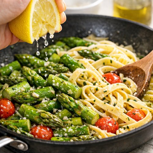 Step 6: Finish the Asparagus and Combine Everything