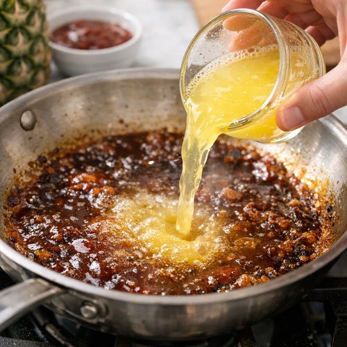 Step 3: Build Your Pineapple-BBQ Glaze