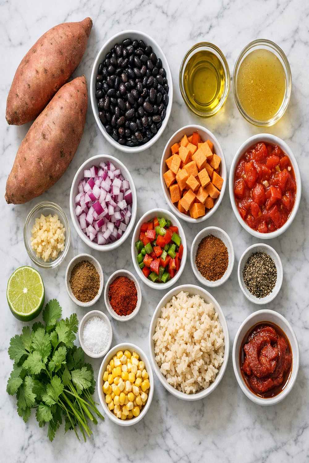 Beans And Sweet Potato Recipe ingredients