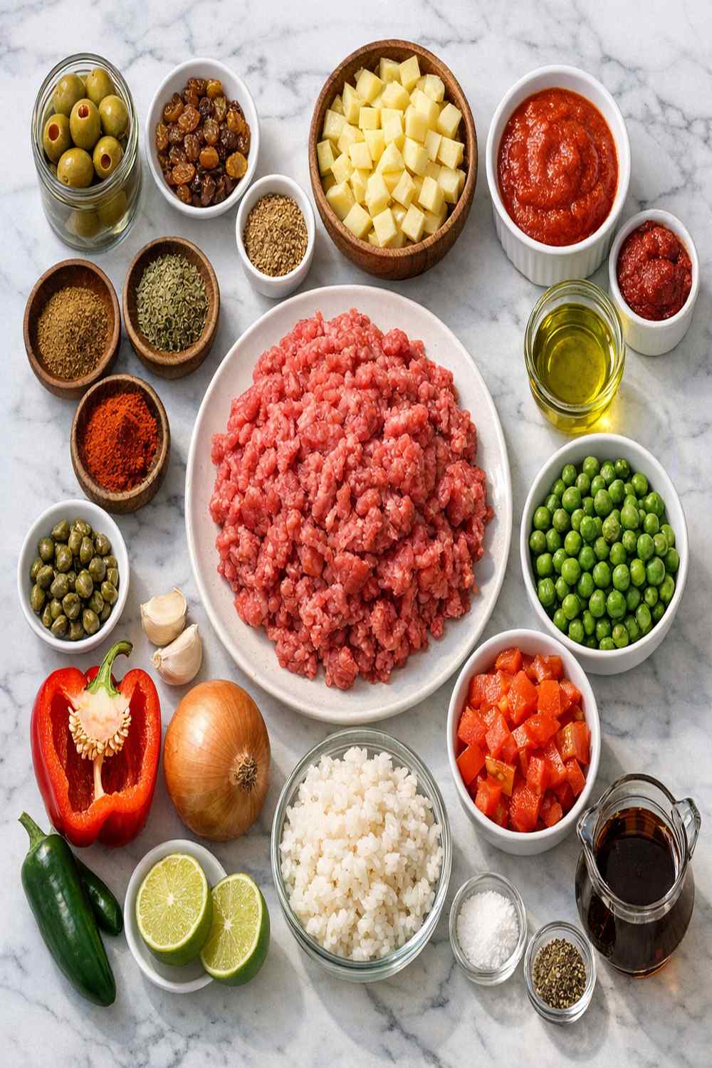 Beef Picadillo Recipe ingredients