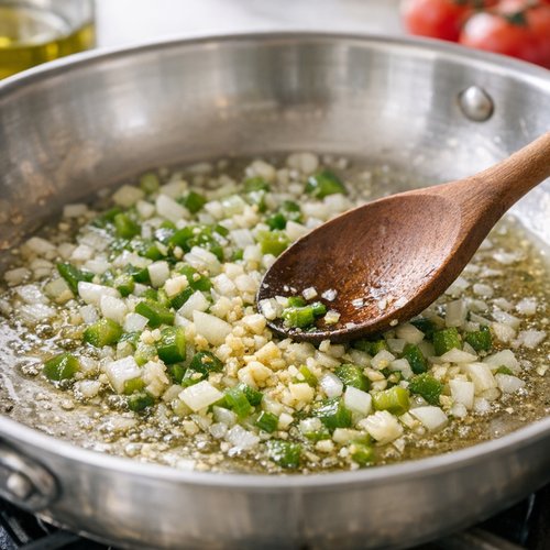 Step 1: Warm Your Oil and Sauté the Aromatics
