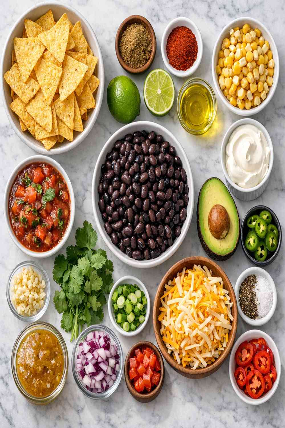 Black Bean Nacho Recipe ingredients