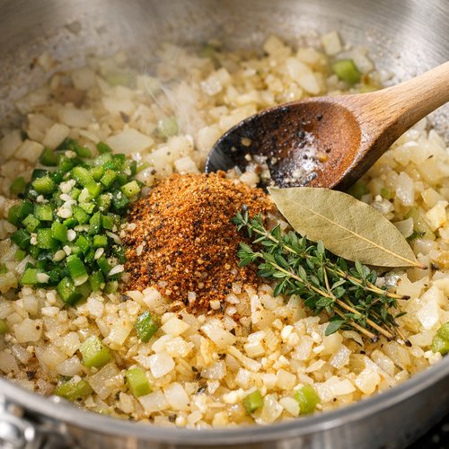 Step 5: Add Aromatics and Seasonings