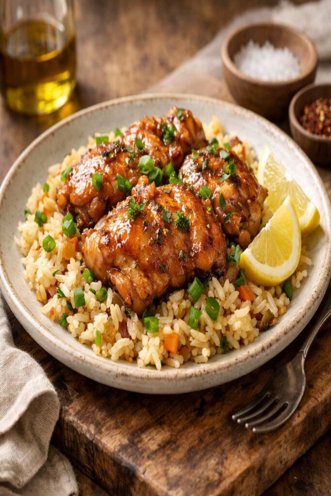 Boneless Skinless Chicken Thigh And Rice Recipe