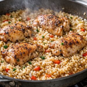 Boneless Skinless Chicken Thigh And Rice Recipe step 8