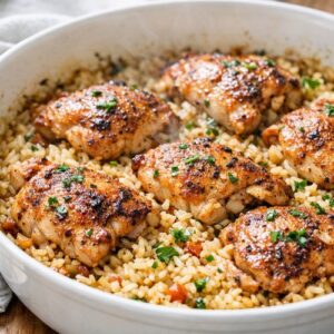 Boneless Skinless Chicken Thigh And Rice Recipe step 9