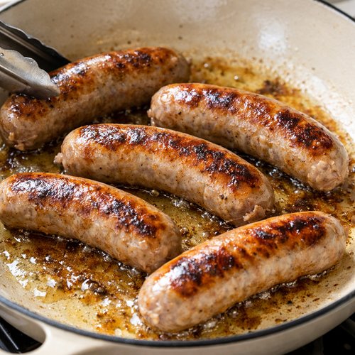 Step 2: Brown the Sausages