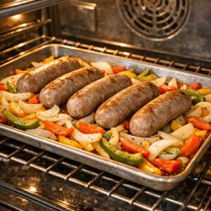 Brats Peppers Onions Recipe Budget Dinner step 4