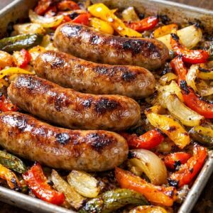 Brats Peppers Onions Recipe Budget Dinner step 5