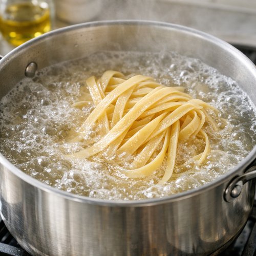 Step 3: Cook the Fettuccine Pasta