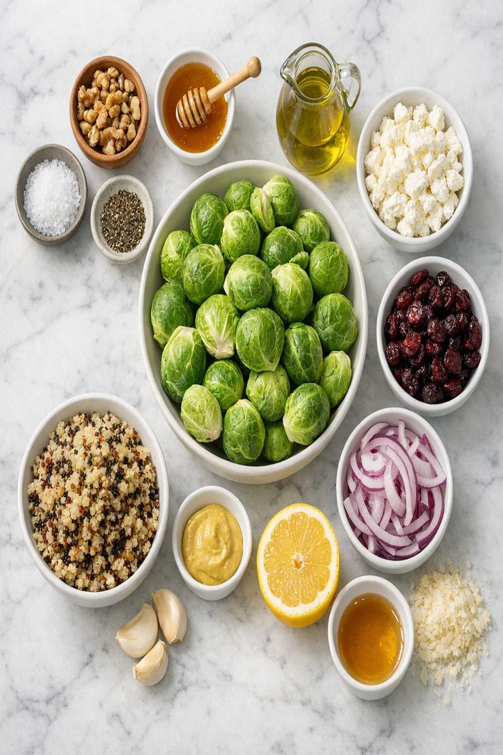 Brussels Sprouts Salad Recipe ingredients