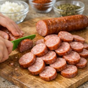 Cajun Rice With Sausage Recipe step 1