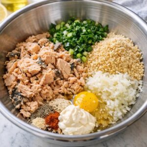 Canned Salmon Patties Recipe step 2