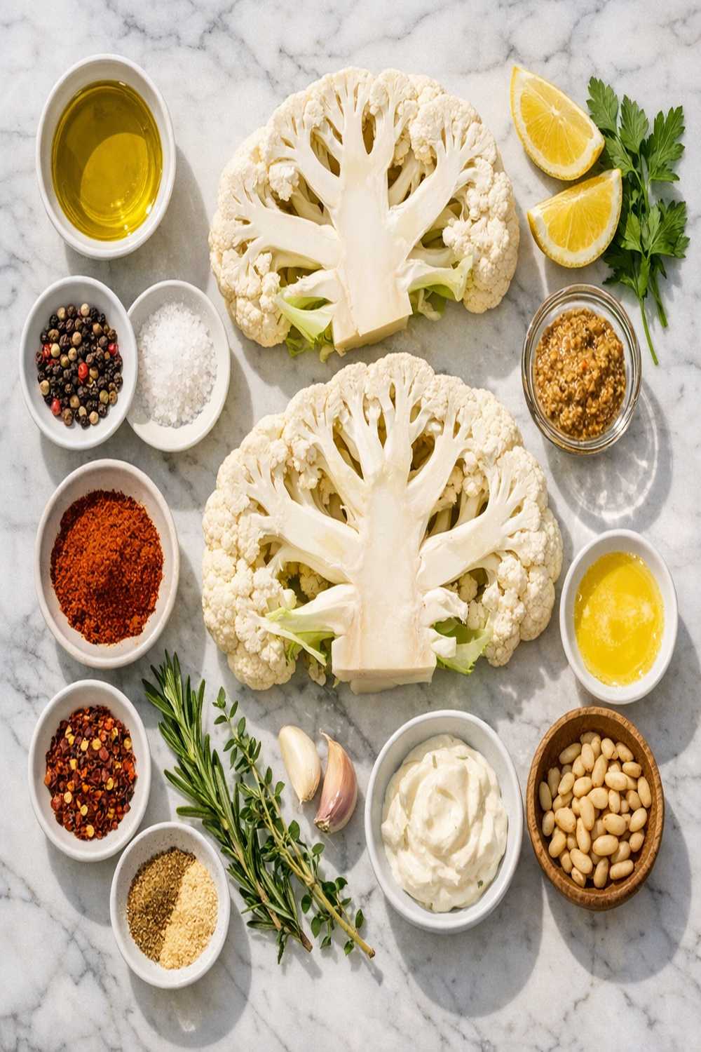 Cauliflower Steak Recipe ingredients