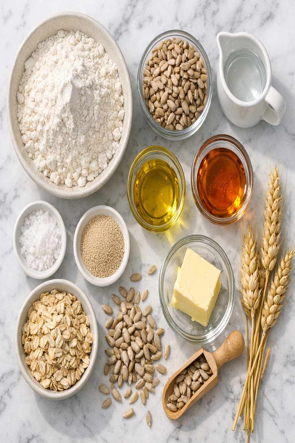 Bread With Sunflower Seeds Recipe ingredients