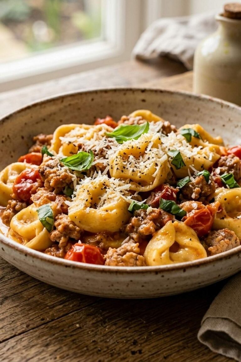 Cheese Tortellini With Sausage Recipe